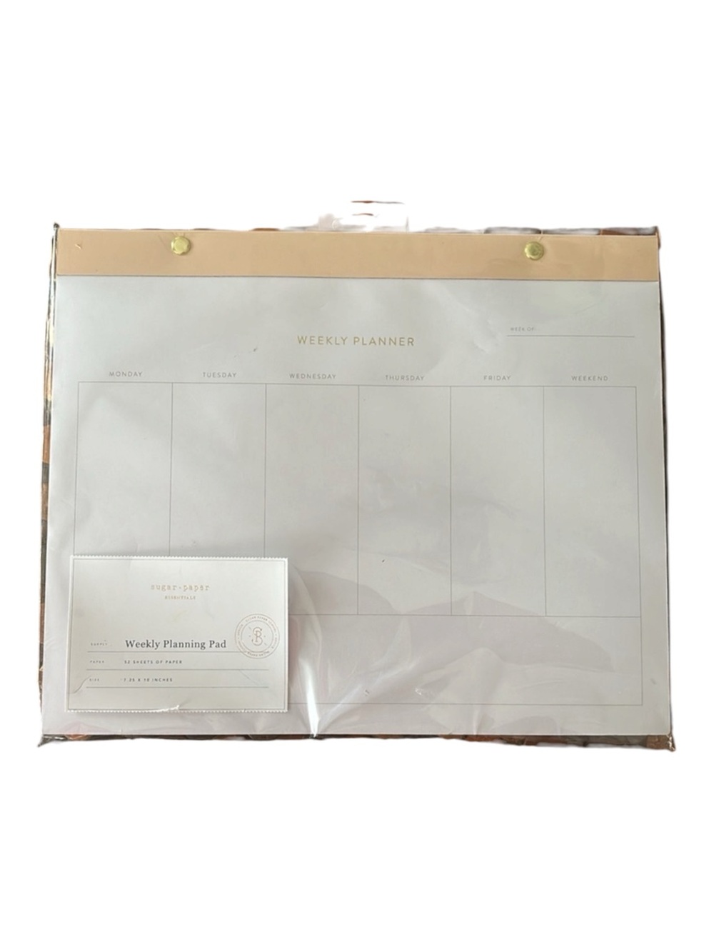 Sugar Paper Undated Weekly Planning Pad